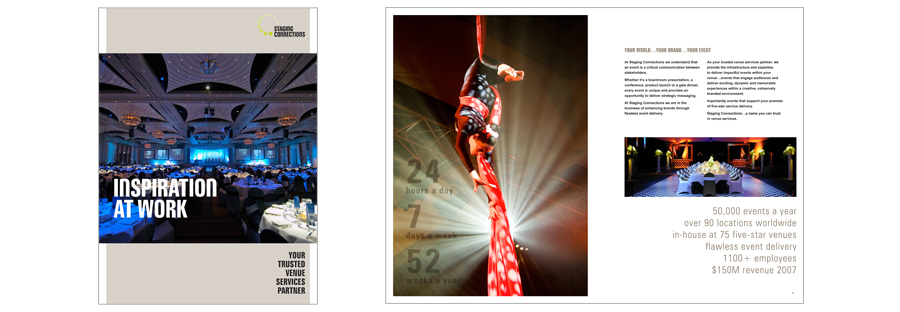 Staging Connections International venues brochure.